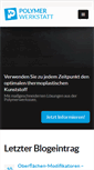 Mobile Screenshot of polymerwerkstatt.com